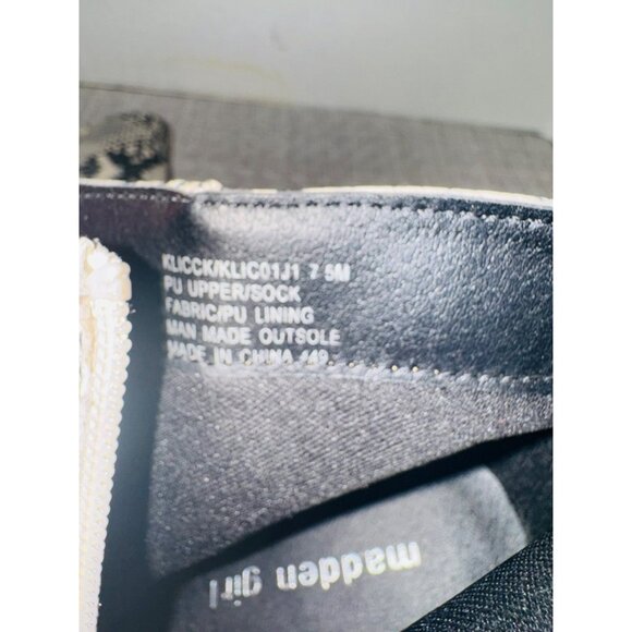 Madden Girl Klicck Black Faux Snakeskin Ankle Booties 7.5M Western Cowgirl Boot - Picture 6 of 10